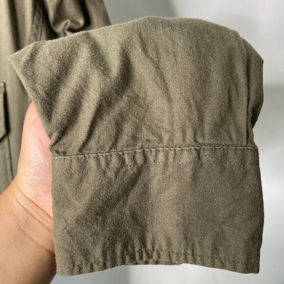 NLST ARMY Women's Dark Green Button Down 3/4 Sleeve Romper Size Small - Picture 7 of 8